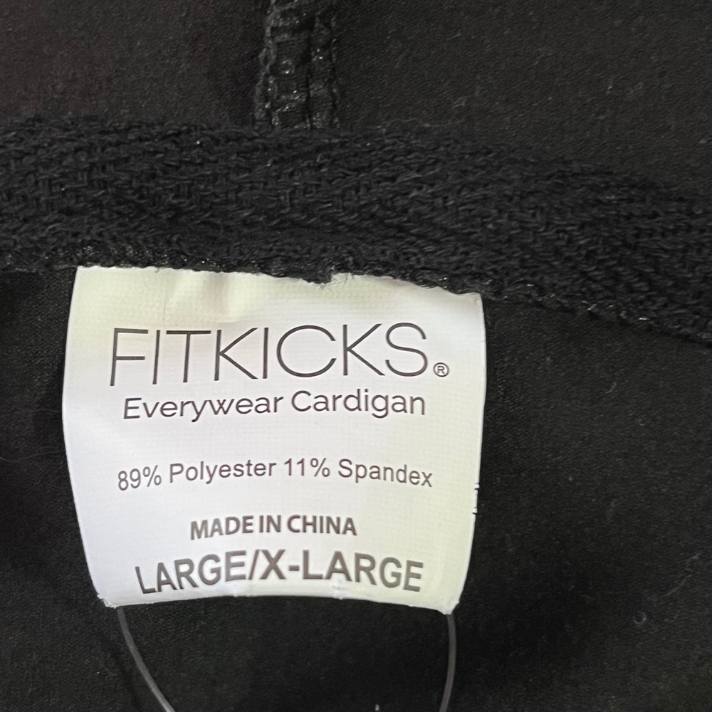 For kicks Black Hooded Long 3/4 Sleeve Cardigan - Picture 9 of 10
